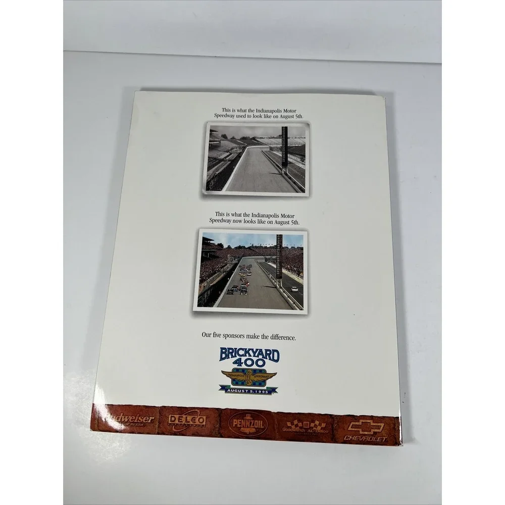 Brickyard 400 Program 1995 Race Indianapolis Motor Speedway With Starting Lineup